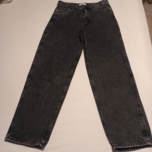 High-waisted jeans like new, gray, size 40