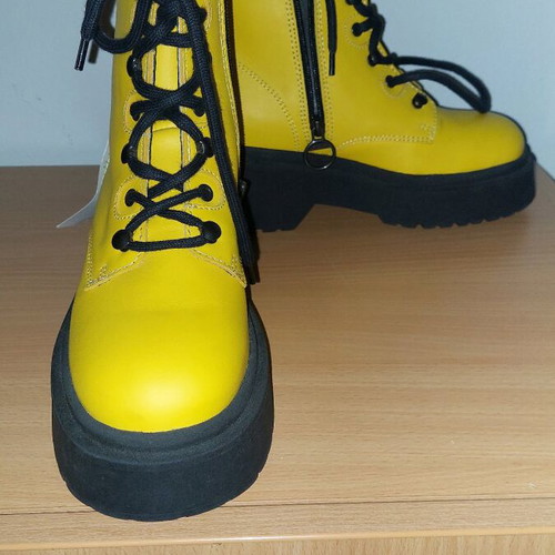 Tommy Jeans boots new, leather, size 36, yellow