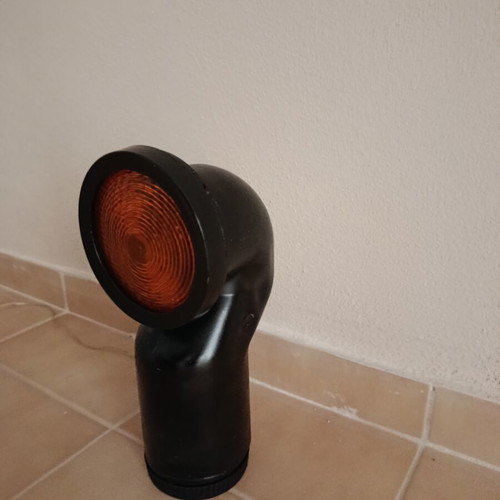 Handmade table lamp with unique lighting and 1m cable