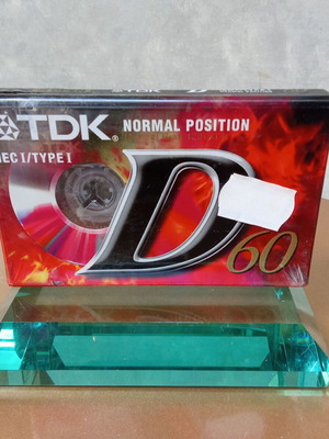 TDK D 60 cassette vintage new, 60 minutes duration, 1990s