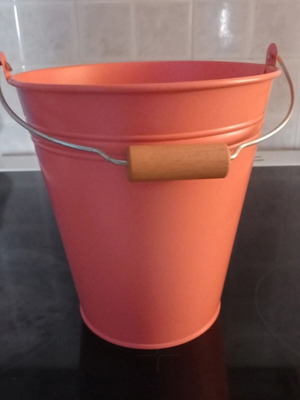 Decorative metal bucket unused