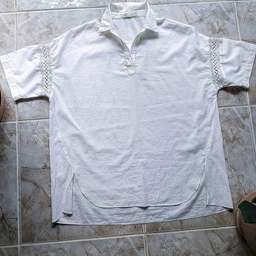 Bittoko shirt new, cotton, white, size XL