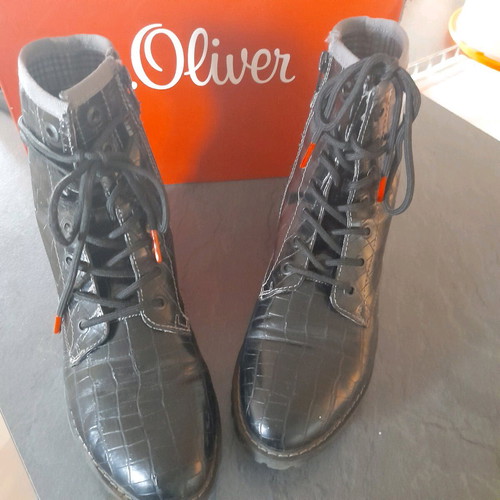 S.Oliver boots used, size 37, black