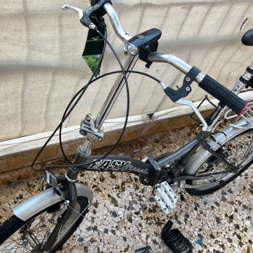 Easy folding bike 20 inch, silver, city style