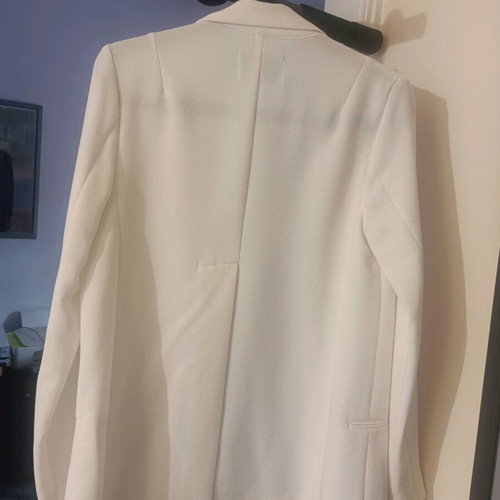 Bershka white blazer straight fit like new, size S
