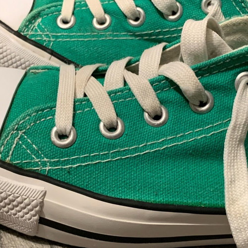 Children's athletic shoes used, size 34, petrol color