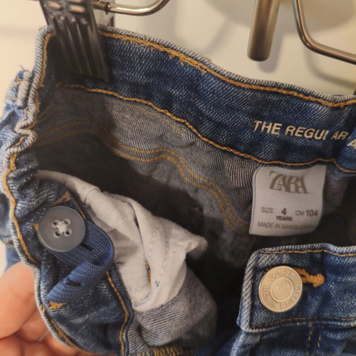 Zara Kids Regular Fit Denim Jeans 4 Years 104cm Like New