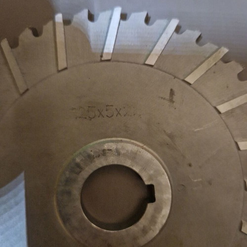 HSS milling disc used, Φ125x5xΦ22 mm