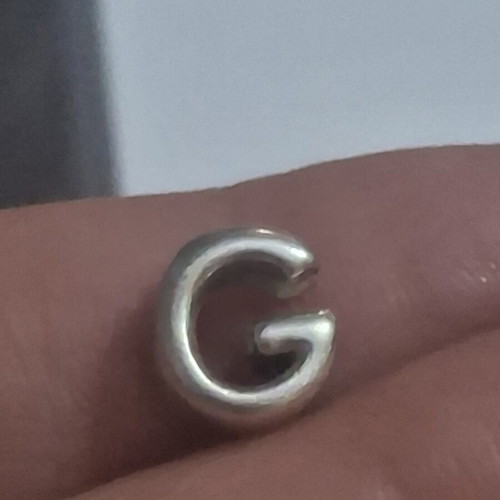 Pandora charm letter G silver, like new