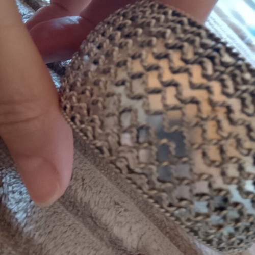 Metal bracelet like new, 7 cm opening, silver color