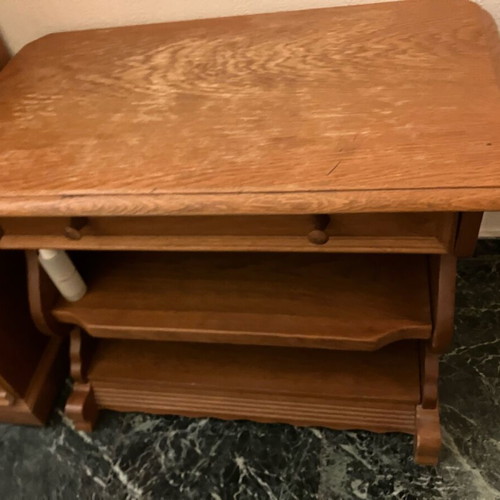 Wooden TV stand used