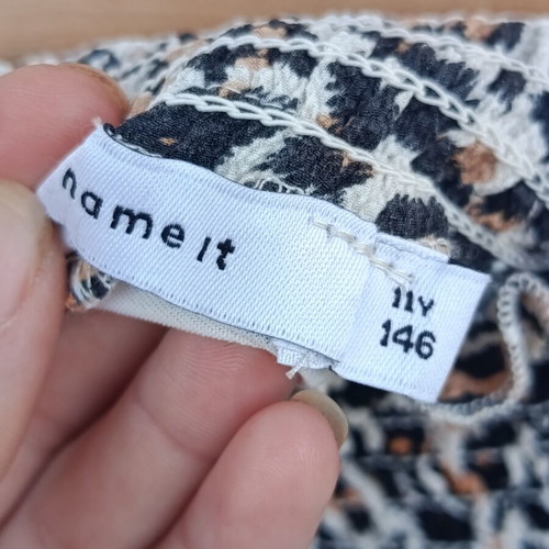Leopard skirt Name It 11 years like new, black and brown