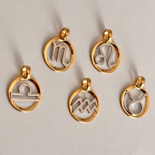 Zodiac gold k14 like new, Made in Italy