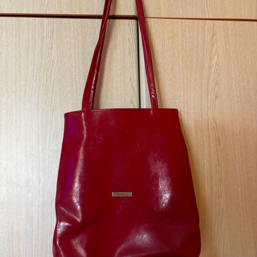 Women's shoulder bag used, red