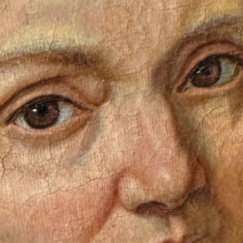Portrait 1870 oil painting on canvas used, 40x50cm