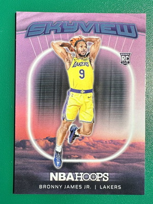 Panini NBA Hoops Bronny James Jr. 2024-25 Skyview Rookie Card Lakers new