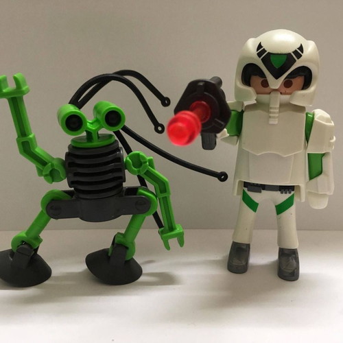 Playmobil No 5241 Astronaut with Spy-Robot Duo used
