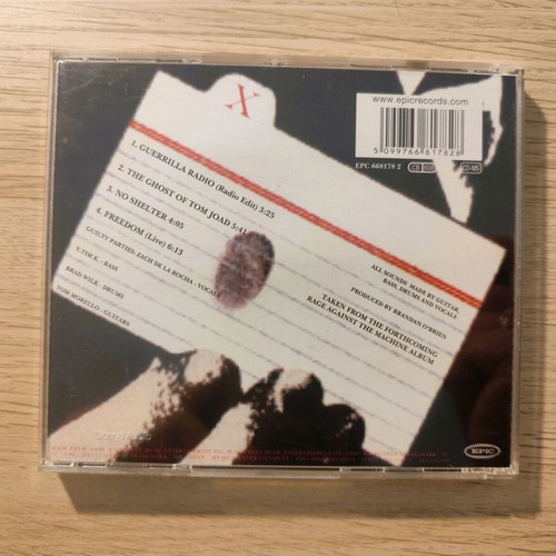 Rage Against The Machine Guerrilla Radio CD Single like new, metal