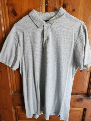 Ανδρική μπλούζα πόλο Massimo Dutti μέγεθος L σαν καινούργια, γκρι