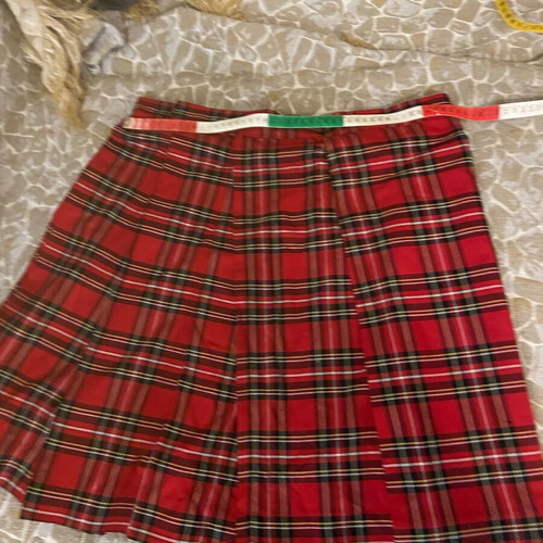 Classic plaid skirt like new, multicolor, one size