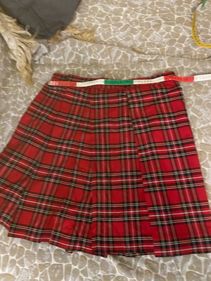 Classic plaid skirt like new, multicolor, one size