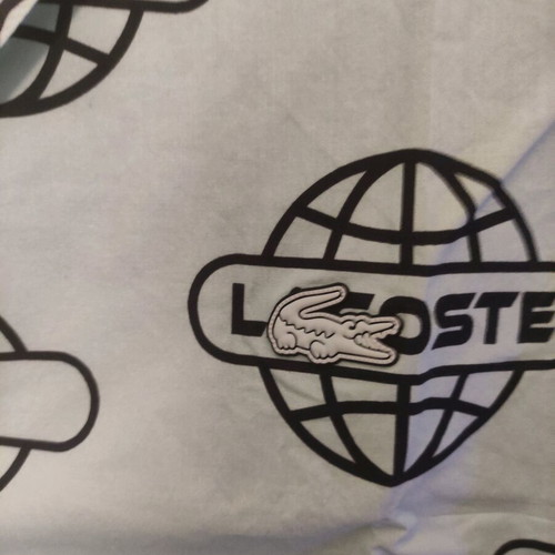 Lacoste dress shirt new, size L, black and turquoise