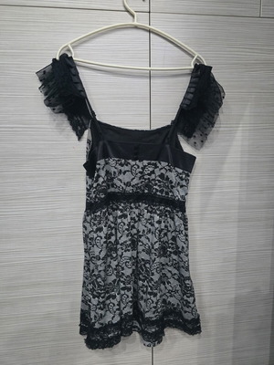 Women's Mini Dress Like New Black and Gray