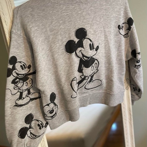 Zara kids Mickey Mouse sweatshirt used, grey, 11-12 years