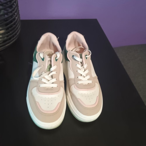 Women's sneakers size 38 with chunky sole like new, multicolor