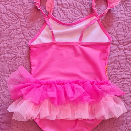 Disney Princess swimsuit 2-3 years pink with ruffles like new