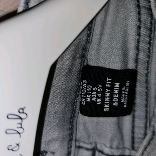 Denim pants for boy 4-5 years gray like new