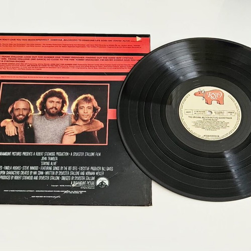 Staying Alive Original Motion Picture Soundtrack vinyl LP used, Greek pressing 1983