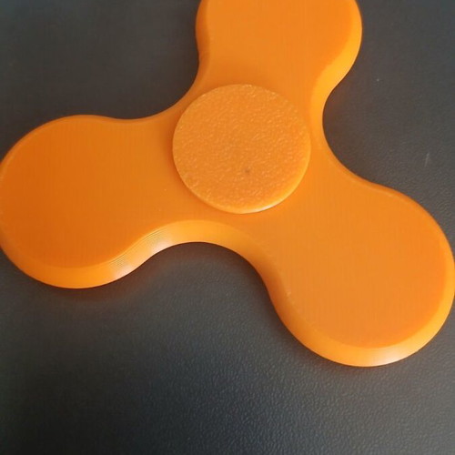 Fidget spinner orange 3D printed new