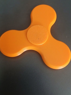 Fidget spinner orange 3D printed new