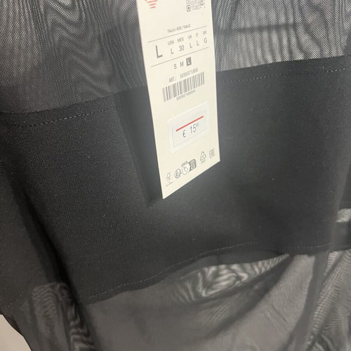 Zara bodysuit, black, size L