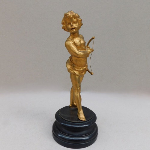 Metal Statue of Wingless Eros, like new, French origin, 130 years old