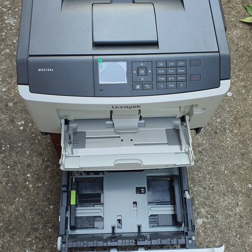 Lexmark MS510dn laser toner printer with screen, USB and Ethernet