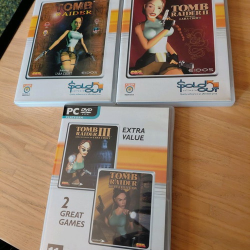Tomb Raider pack 1/2/3/The Last Revelations used PC versions
