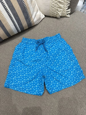 Vilebrequin Boys Blue Turtle Print Swim Shorts Size 10Y 140 cm Like New