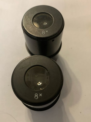 Microscope replacement 8X used, pack of 2