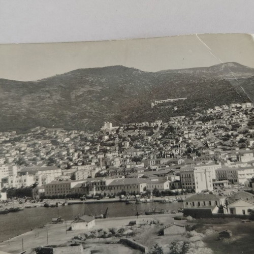 Black and white Kavala postcard 1960 used