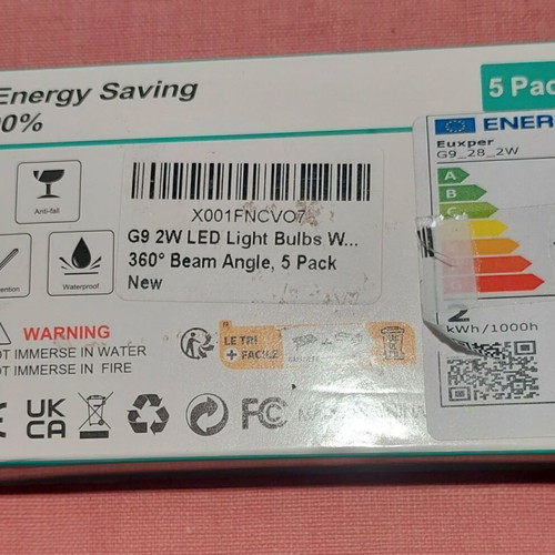 LED bulbs GU9 2W new, energy-saving, pack of 5