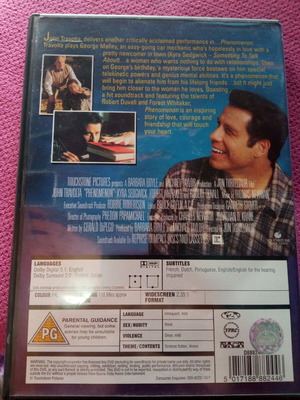 Phenomenon John Travolta DVD like new, adventure fantasy, subbed
