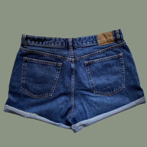 Pull & Bear denim shorts used, size 40, blue