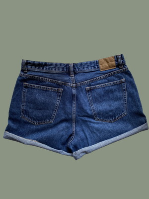 Pull & Bear denim shorts used, size 40, blue