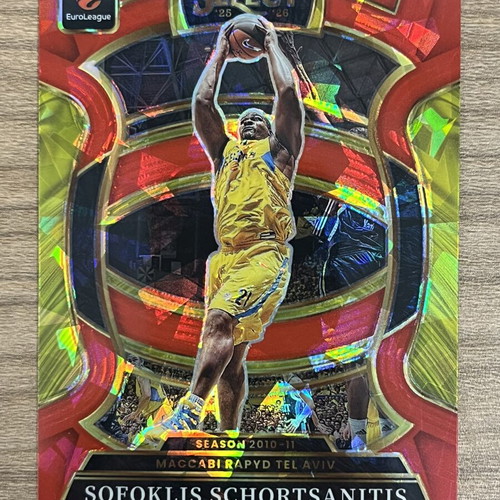 2025-26 Panini Select Euroleague Basketball Sofoklis Schortsanitis Red Ice card like new