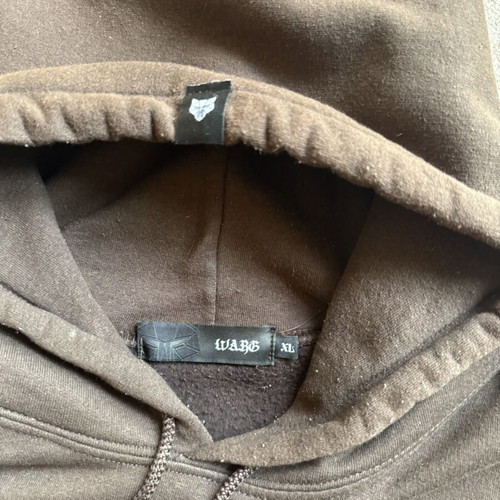 Warg hoodie dark brown like new, XL