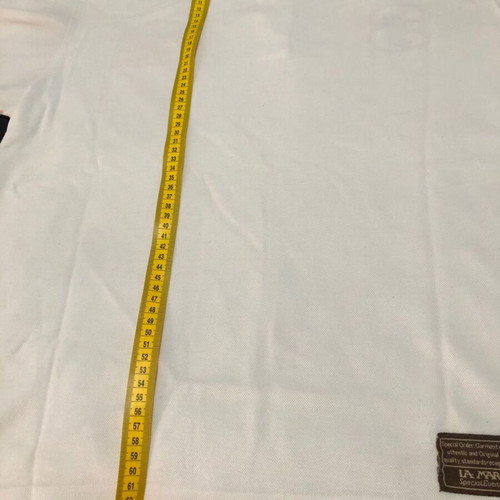 La Martina Polo Shirt M like new, white with embroidered details