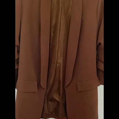 Single-breasted jacket camel like new