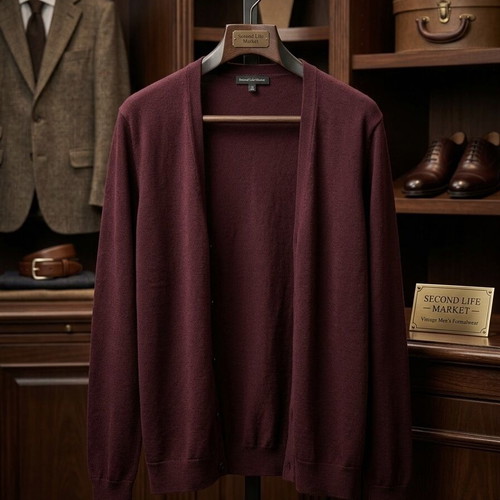 Pull & Bear Light Menswear Jacket burgundy size M like new